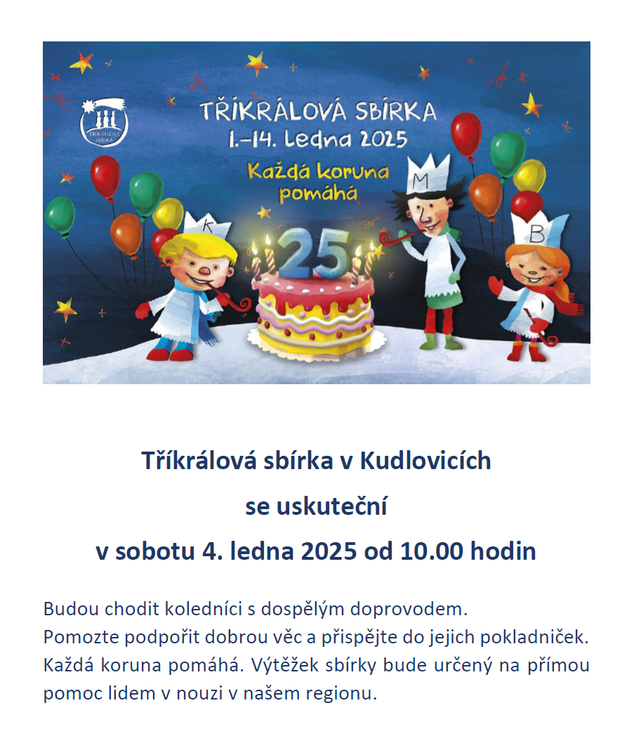 Tříkrálová sbírka 2025